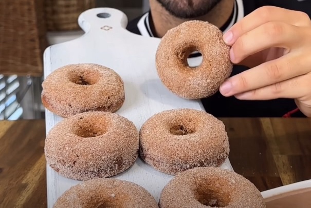 The finished doughnuts